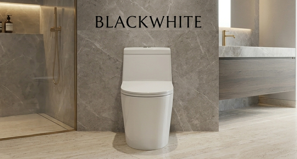 Kloset One Piece Terbaik: BLACKWHITE “ROSALINE” Solusi Sanitary Terbaik di Indonesia